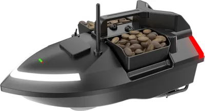 Produktbild von V020 GPS Futterboot - Ferngesteuertes Köderboot - 12000 mAh Akku - 500 m Reichweite - Doppelmotor - 2 kg Nutzlast - Autopilot & Rückkehr