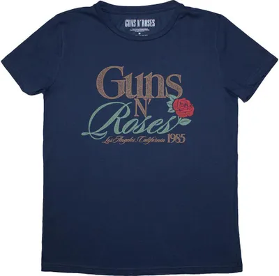Produktbild von Guns N Roses - "California 1985" T-Shirt für Damen RO12423 (L) (Jeansblau)
