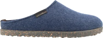 Produktbild von HAFLINGER Manhattan Clogs Wechselbares Fußbett für individuellen Komfort, Hoher Tragekomfort durch Lederdecksohle, Flexible Kautschuksohle für sicheren Halt blau 36 EU