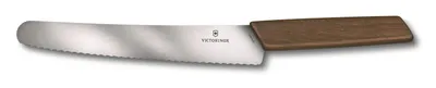Produktbild von VICTORINOX Swiss Modern Brotmesser 22 cm 6.9070.22WG Konditormesser Nussbaumholz