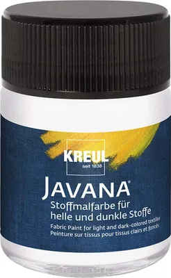 Produktbild von KREUL Textilfarbe JAVANA weiß 50 ml