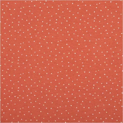 Produktbild von Jerseystoff Meterware Baumwolljersey Pünktchen terracotta 1,50m