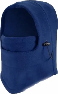 Immagine prodotto di Scaldacollo Jumada – Cappuccio antivento – Sciarpa tubolare unisex – Pile – Regolabile – Blu navy – Taglia unica