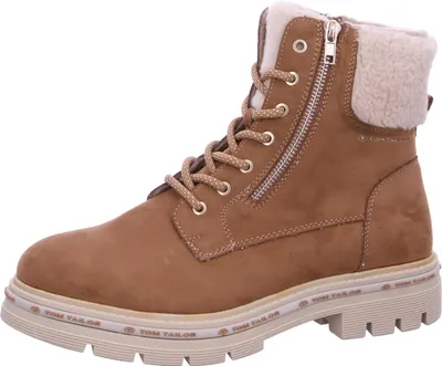Produktbild von Tom Tailor  Damenschuhe Stiefel Schnürer Braun Freizeit, Schuhgröße:36 EU
