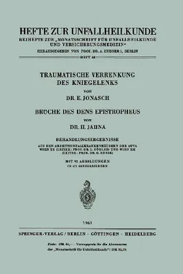 Produktbild von Traumatische Verrenkung des Kniegelenks Brüche des Dens Epistropheus