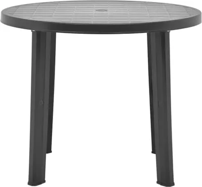 Produktbild von vidaXL Gartentisch Anthrazit 89 cm Kunststoff