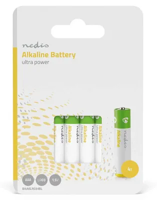 Image de Piles alcalines AAA | 1,5 V DC | 4-Blister