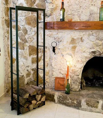 Produktbild von Kaminholzregal XXL Kaminholzständer 150 cm Holzkorb Kaminholzhalter Holzregal
