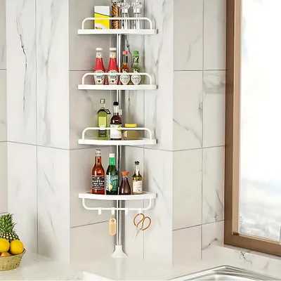 Productafbeelding van Doucherek - Douche-organizer - Doucheplank - Doucherekje - Douchemand - Verstelbaar 105-310 cm