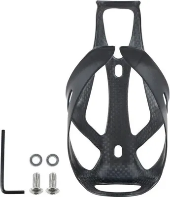 Produktbild von Famanu Fahrradflaschenhalter - Verstellbarer Halter aus Carbonfaser - Ultraleicht für Mountainbike und Rennrad (Matt, 1 Stück)