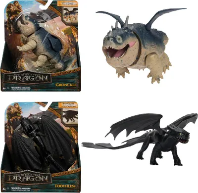 Produktbild von DreamWorks Dragons Drachenzähmen leicht gemacht - Actionfiguren Basis Drachenfigur - sortiert, Zufallsauswahl, 4 Jahr(e), Mehrfarbig