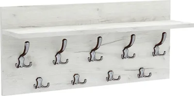 Produktbild von AKKE Weiss Craft Horizontaler Garderobe VERTI - CHROM haken BxH: 90x40 cm
