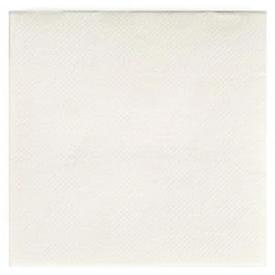 Produktbild von 125 Papstar Servietten, 2-lagig PUNTO 1/4-Falz 20 cm x 20 cm weiss mikrogeprägt 84337