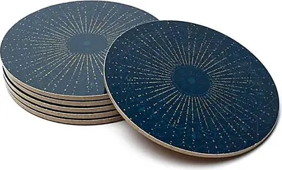 Immagine prodotto di Set di 6 mandala da colorare, colore blu scuro, da ordinare online. Peso: 152g