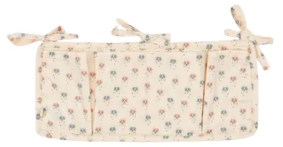 Zdjęcie produktu dla Organizer do łóżeczka dziecięcego Konges Sløjd z bawełny, 34,5 x 16 cm, torba do przechowywania