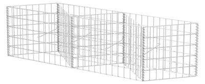 Produktbild von vidaXL Gabionenkorb Pflanzkasten Gemüse-Hochbeet Stahl 120×30×50 cm