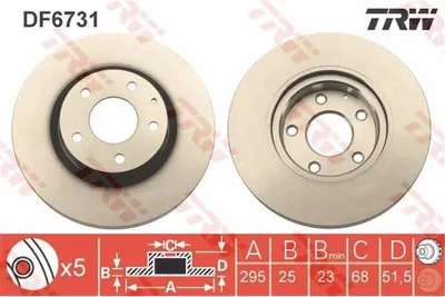 Produktbild von Bremsscheibe TRW DF6731