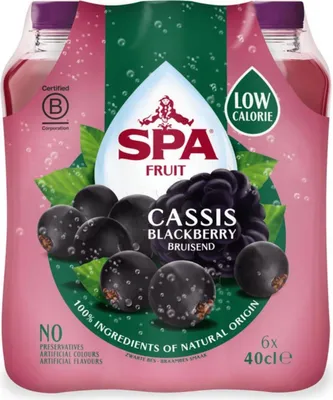 Immagine prodotto di Spa Fruit Cassis Blackberry PET - 6 x 400 ml