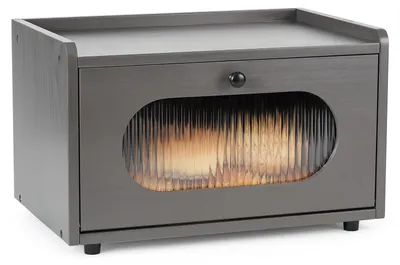 Productafbeelding van Broodkasten van hout met een deur van magnetisch acryl