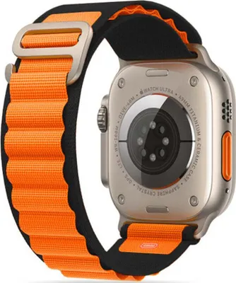 Produktbild von Tech-Protect watch strap Nylon Pro Apple Watch 42/44/45/49mm, black/orange