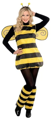 Produktbild von Bienenkostüm für Damen gelb-schwarz - XL / XXL