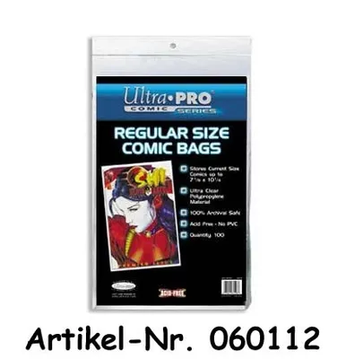 Produktbild von Ultra Pro Comic Bags Regular Size (100 Stück)