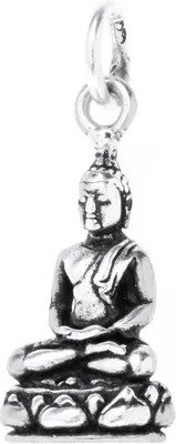 Produktbild von Buddha Schmuck Anhänger 925er Silber - Buddha - 25x10mm