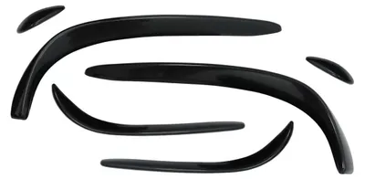 Image de Splitter avant aérodynamique pour Mercedes Classe C W205, Classe C break S205, Classe C coupé C205, Classe A W176 (modèles de 2015 à 2018), style C43, finition noir brillant.