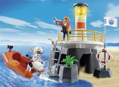 Produktbild von PLAYMOBIL 5626 City Action Leuchtturm mit Rettungswerk
