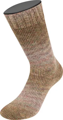 Produktbild von Lana Grossa MEILENWEIT 100 g Merino Extrafine SHADES 4-fach Merino-Sockenwolle 420 m Farbe 7223 - Braun/Oliv/Hellbeige/Rost/Lila