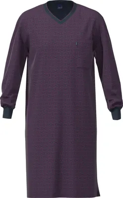 Produktbild von Ammann Bio Herren-Nachthemd aubergine 56