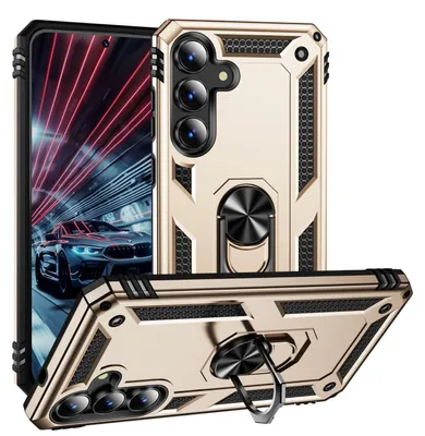 Produktbild von Samsung Galaxy S26 FE Hülle - Coverup Armor Ring Ständer Back Cover - Gold