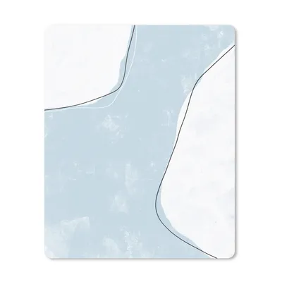 Produktbild von MuchoWow® Mauspad Mousepad Blau - Minimalismus - Abstrakt 30x40 cm - Mousepads - Maus Mat - Pad - Mausunterlage - Mausmatten