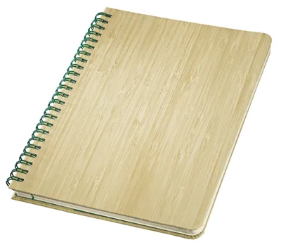 Produktbild von SIGEL CO672 Spiralblock Conceptum - Nature Edition - Bambus - Dot-Lineatur (punktkariert) - ca. A5 - beige - Hardcover - 160 S. -