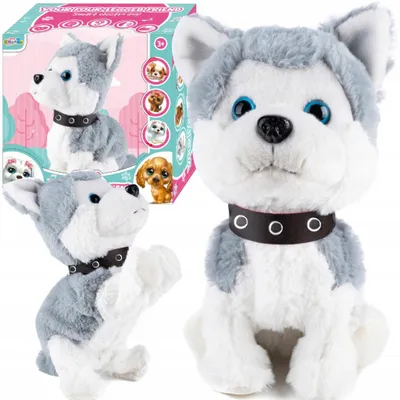 Produktbild von Interaktiver Husky-Hund, reagiert auf Berührung und Geräusche, realistische