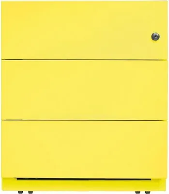 Produktbild von BISLEY Note Rollcontainer gelb 3 Auszüge 42,0 x 56,5 x 49,5 cm