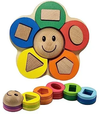 Zdjęcie produktu dla Zabawka montessori drewniana sorter kwitek dla dziecka 1 3 lata