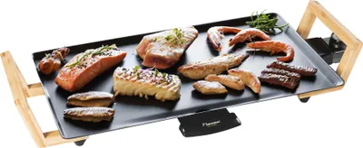 Immagine prodotto di Griglia elettrica da tavolo Bestron, piastra teppanyaki dal design asiatico, divertimento alla griglia per 4 persone, 1.800 W, colore: nero