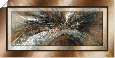 Produktbild von ARTland Poster Gold Abstrakt 1 Größe: 150x75 cm