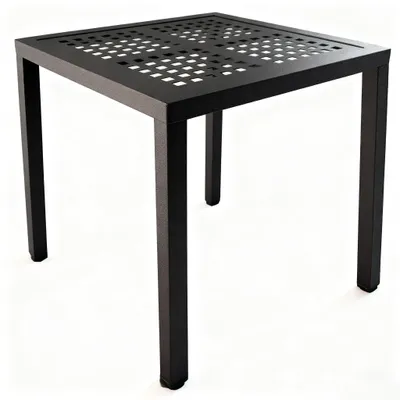 Image de Support pour plantes en aluminium avec échelle, peu encombrant, pour l'intérieur et l'extérieur, terrasse, balcon, jardin (noir, 45,5 x 37,5 cm)