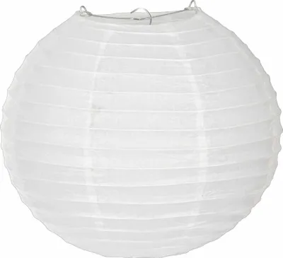 Zdjęcie produktu dla Japoński lampion z bibuły biały 25 cm - jeden rozmiar