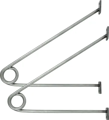 Produktbild von Natural Goods Berlin GARD PRENZLBERG, Halterung für Kleiderstange, Wandmontage, Wandgarderobe, Industrial, ohne Rundstab, 2 Stück