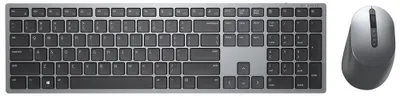 Obrázek produktu pro DELL Klávesnice a myš Pro Plus – KM7321W - maďarština (QWERTZ), Plná velikost (100 %), Bezdrátový, RF bezdrátové + Bluetooth, QWERTZ, Šedá, Titanová, Obsahuje myš