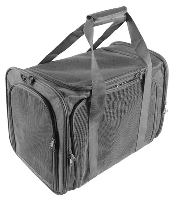 Reisetasche für Katzen und Hunde, faltbar, 45x30x30 cm, grau