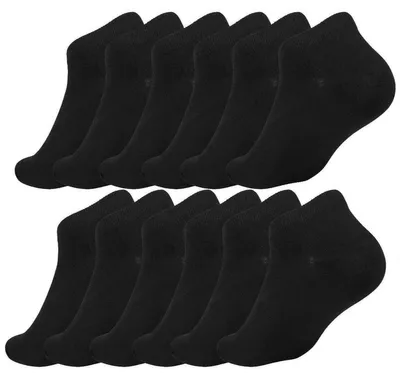 Produktbild von 12 Paar Sneaker Viskose Socken Herren Damen Sport Socken, 12 Paar 39-42