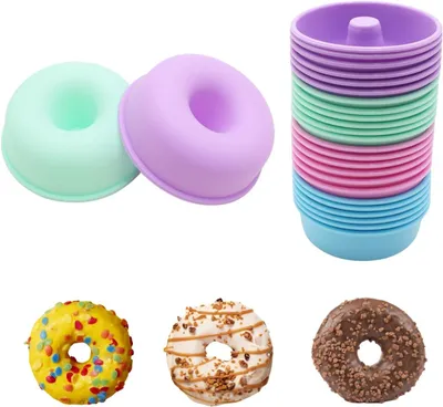 Produktbild von Mini Silikon Backformen Set 24 Stück, BPA-frei, für Muffins