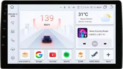 Immagine prodotto di Autoradio con Bluetooth e CarPlay per FIAT 500 (2007-2014), compatibile con Apple e Android, impianto stereo, sistema di navigazione, memoria da 8 GB/128 GB, display da 9 pollici