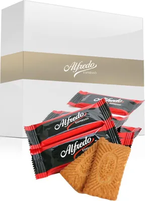 Produktbild von Alfredo Espresso Karamell Gebäck 300 Stück im Karton 1,8kg