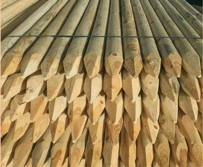 Produktbild von Holzpfähle Kiefer/Fichte - 175 cm, Ø 8,0 cm