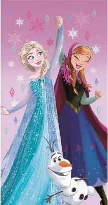 Produktbild von Disney Eiskönigin Badetuch, Strandtuch 70x140cm (Schnelltrocknend)